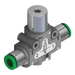 Pneumax 551.131.G4.M2.XX Inline Blocking Valve Unidir 4mm Banjo - 1/4 Male" - pneumaticsystems