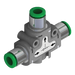 Pneumax 551.141.D6.M1.D6 Shuttle 'OR' Valve 6mm-1/8 Male-6mm" - pneumaticsystems