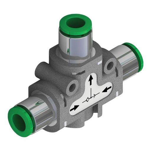 Pneumax 551.141.D4.M1.F1 Shuttle 'OR' Valve 4mm-1/8 Male-1/8" Female" - pneumaticsystems
