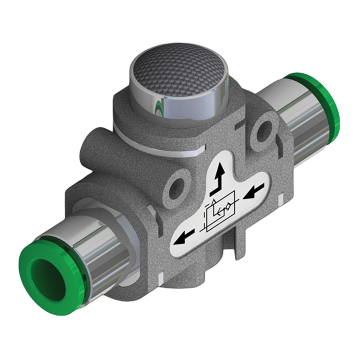 Pneumax 551.161.D4.M1.XX Quick Exhaust Valve 4mm-1/8 Male" - pneumaticsystems