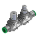 Pneumax 551.1F2.D8.M2.XX Inline Bidir Blocking + Flow Control 1/4 Male-8mm Banjo" - pneumaticsystems