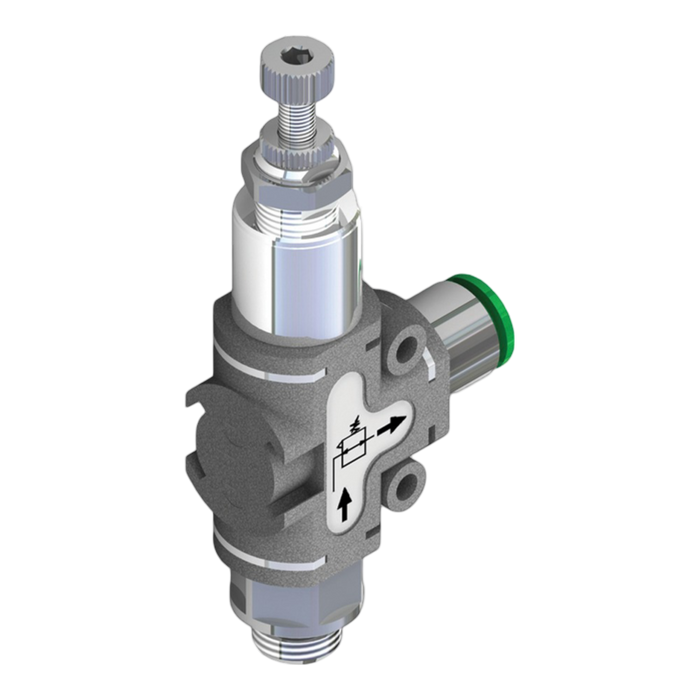 Pneumax 551.228.M2.M2.XX 0-8 Bar 90¬° Regulator 1/4 Male-1/4" Male" - pneumaticsystems
