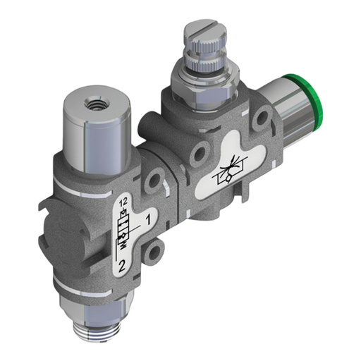 Pneumax 551.2F2.D6.M1.XX 90¬° Bidir Blocking + Flow Control 6mm -1/8 Male" - pneumaticsystems