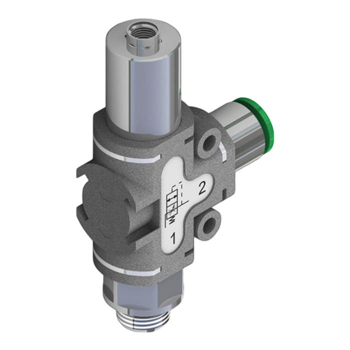 Pneumax 551.281.M2.D6.XX 90¬° Soft Start Valve 1/4 Male - 6mm - pneumaticsystems