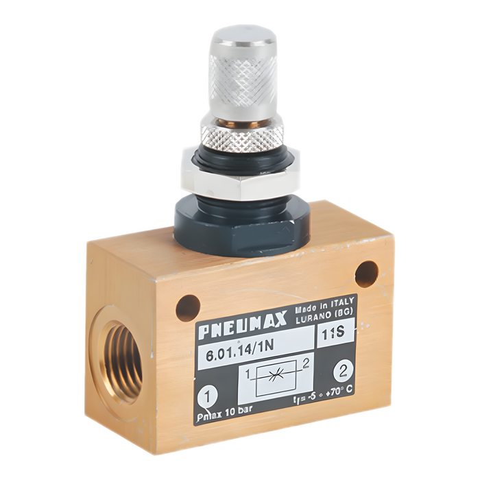 Pneumax 6.01.14/1N 1/4 Flow Control Valve Bidirectional - pneumaticsystems