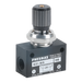 Pneumax 6.01.18/4 1/8 Sensitive Flow Control Valve Unidirectional (Black Knob) - pneumaticsystems