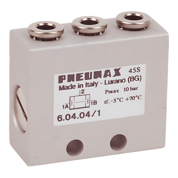 Pneumax 6.04.04/1 4mm Shuttle Valve - AND - pneumaticsystems