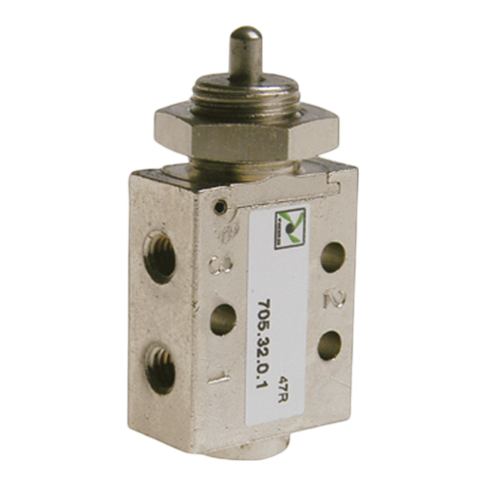 Pneumax 705.32.0.1 M5 3/2 Tappet spring valve - pneumaticsystems