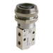 Pneumax 705.32.6.2/2 Pushbutton d.22 Black - Spring - pneumaticsystems