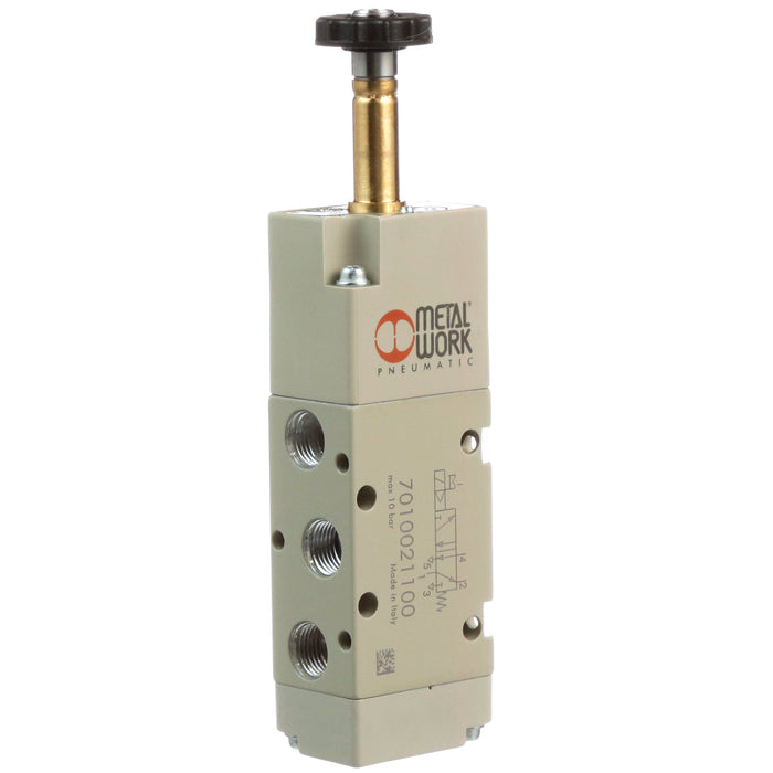 Metalwork - 7010021300 S70 1/8 5/2 Solenoid/Solenoid Differential Valve - pneumaticsystems