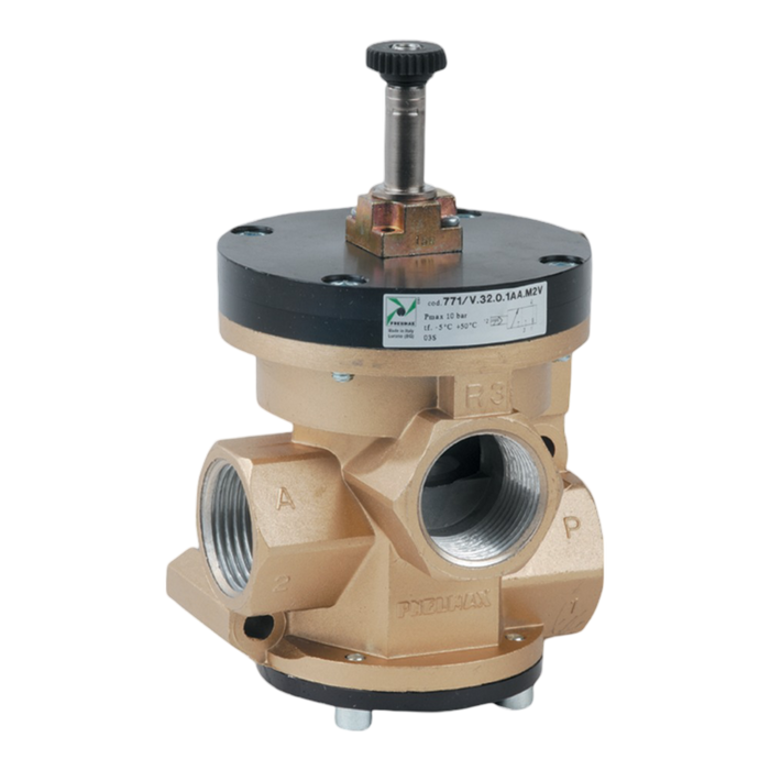 Pneumax 771/V.32.0.1A.M2 G1 3/2 Vacuum Poppet Valve Sol/Spring N/O (Ext Pilot) - pneumaticsystems