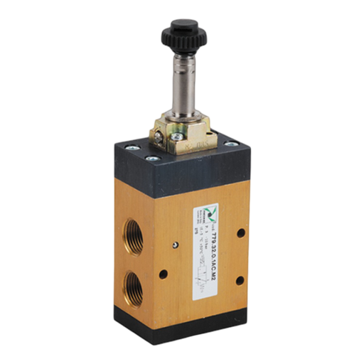 Pneumax 779.32.0.1AC.M2 G3/8 3/2 Poppet Valve Sol/Spring N/C (Int Pilot) - pneumaticsystems