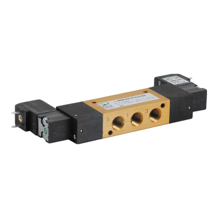 Pneumax 808.53.31.0.0.02 G1/8 5/3 Closed Centres So/lSol Valve 24Vdc - pneumaticsystems
