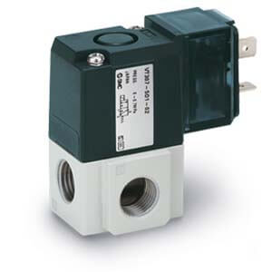 VT307E-5D1-01F-Q, VT, VT307, 3 Port Direct Operated Poppet, All Types