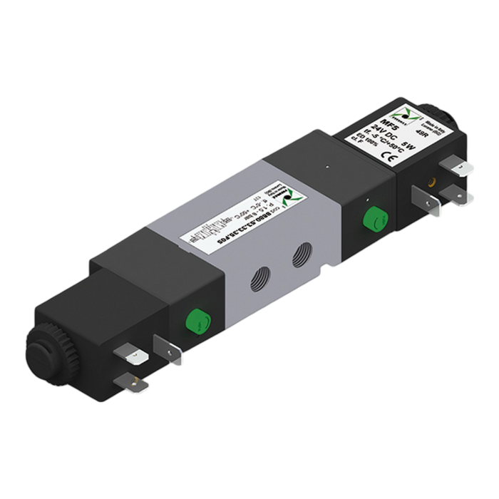Pneumax 8880.53.33.35.F00 G1/8 5/3 Pressure Centres Solenoid/Solenoid Valve