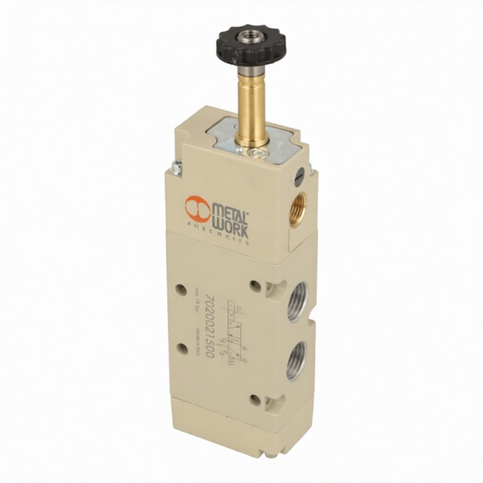 Metalwork - W4025002001 PIVT 3/2 NO 1.6 Solenoid/Spring Pneumatic Valve Base Mount - pneumaticsystems