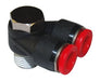 C0N700618, Pneufit C Push-in fitting, Adaptor, Branch, 6mm, R1/8