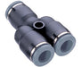 C20820400, Pneufit C Push-in fitting, Union Y, 1/4"