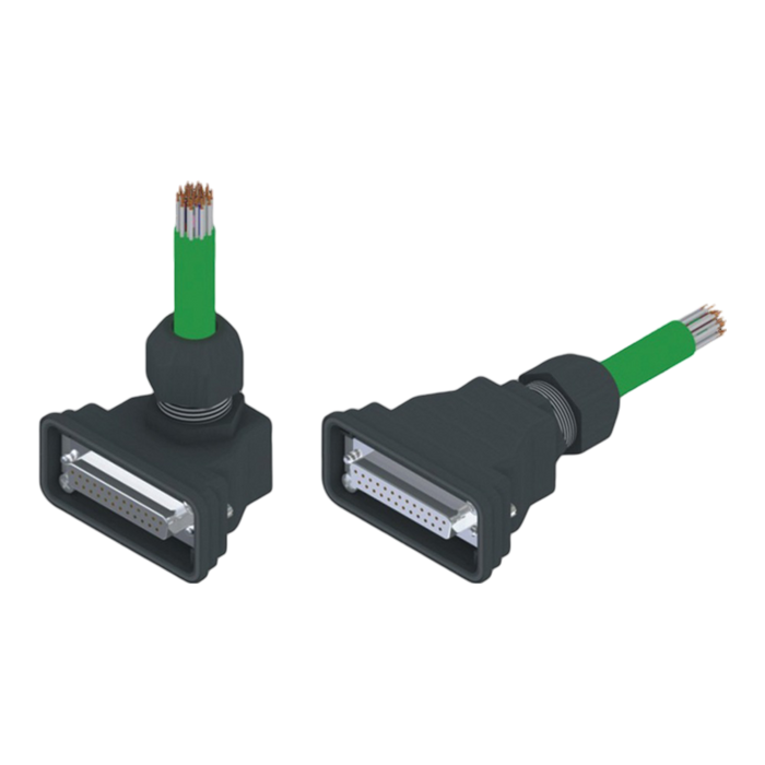 Pneumax 2300.25.05.10 25 Pin Inline Connector Cable 5mtr (IP65) - pneumaticsystems