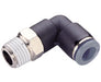 C24470418, Pneufit C Push-in fitting, Adaptor, 90° swivel elbow, 1/4", 1/8" NPT