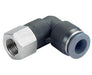 C24480418, Pneufit C Push-in fitting, Adaptor, 90° swivel elbow female, 1/4", 1/8" NPT