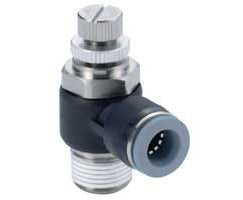 C2VA00438, Banjo flow control, 1/4", 3/8" NPT