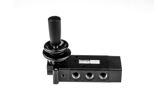 Norgren X3067702, Super X 5/2 manual valve, Black, Lever/Lever, 13N, G1/4 - pneumaticsystems
