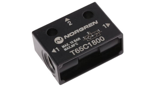 Norgren T65C1800, Shuttle valve, G1/8 - pneumaticsystems