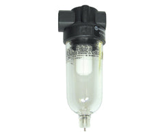 F07-100-M1TG, Miniature general purpose filter, G1/8, Manual drain, 5µm filter element