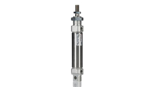 Norgren RT/57225/M/80, Roundline double acting cylinder, 25mm diameter, 80mm stroke - pneumaticsystems