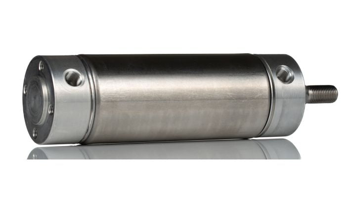 Norgren RT/57250/M/80, Roundline double acting cylinder, 50mm diameter, 80mm stroke - pneumaticsystems