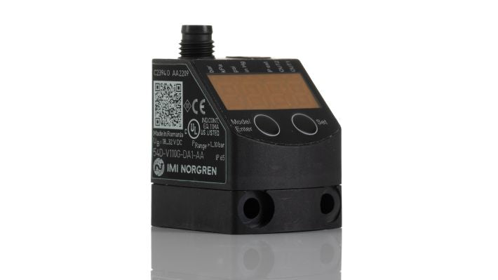 Norgren 54D-V110G-DA1-AA, 54D Electronic pneumatic pressure sensor, -1 ... 10 bar, IO-Link configurable - pneumaticsystems