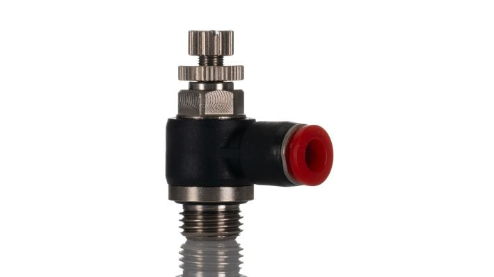 Norgren C0K510628, Pneufit C Push-in fitting, Banjo flow control, regulating out, 6mm, G1/4 - pneumaticsystems