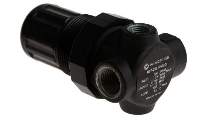 Norgren R07-205-RNMG, R07 Series general purpose pressure regulator, G1/4, 0.3-10 bar, without gauge - pneumaticsystems