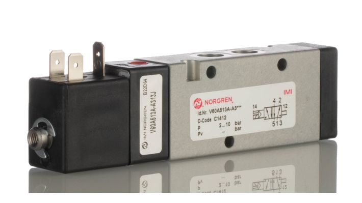 Norgren V60A513A-A313J, Inline Valves - Solenoid - pneumaticsystems