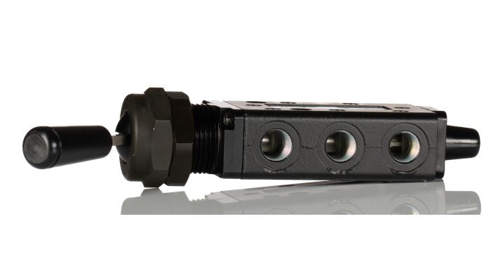 Norgren X3029602, Super X 5/2 manual valve, Black, Toggle/Toggle, 13N, G1/8 - pneumaticsystems