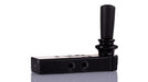 Norgren X3343802, Super X 5/3 manual valve, Black, Lever/Spring/Lever, APB, G1/8 - pneumaticsystems