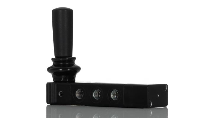 Norgren X3347702, Super X 5/3 manual valve, Black, Lever/Lever/Lever, COE, G1/8 - pneumaticsystems