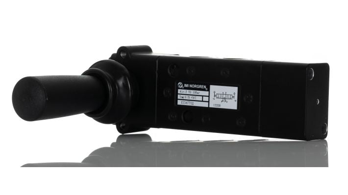Norgren X3347702, Super X 5/3 manual valve, Black, Lever/Lever/Lever, COE, G1/8 - pneumaticsystems