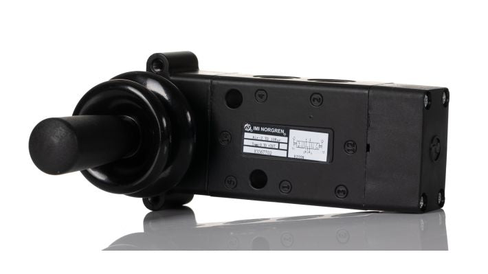 Norgren X3367702, Super X 5/3 manual valve, Black, Lever/Lever/Lever, COE, G1/4 - pneumaticsystems