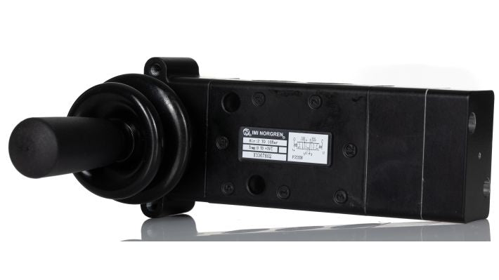 Norgren X3367802, Super X 5/3 manual valve, Black, Lever/Spring/Lever, COE, G1/4 - pneumaticsystems