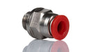 Norgren C02250618, Pneufit C Push-in fitting, Adaptor, Straight, External/Internal hex, 6mm, G1/8 - pneumaticsystems