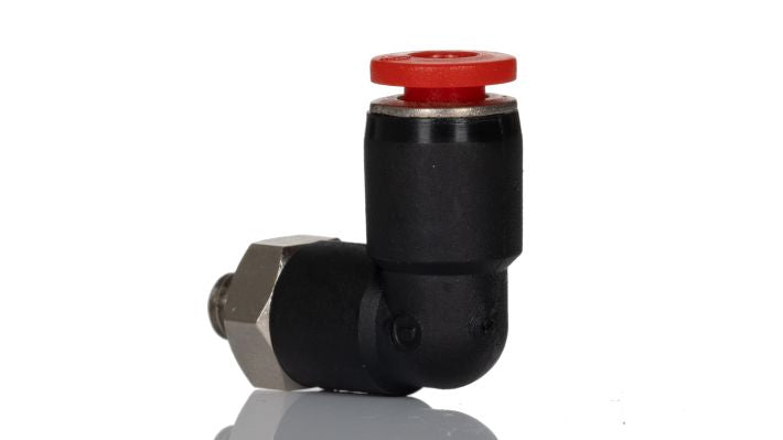 Norgren C02470405, Pneufit C Push-in fitting, Adaptor, 90° Swivel elbow, 4mm, M5 - pneumaticsystems