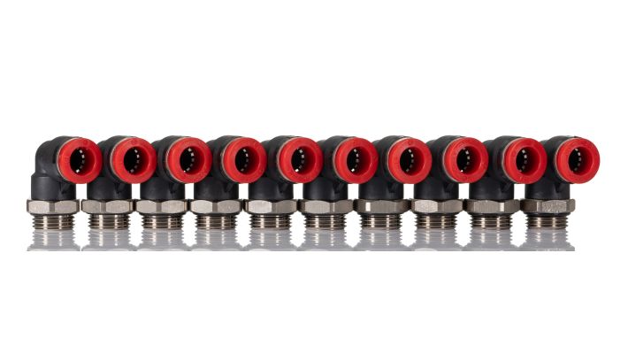 Norgren C02471038, Pneufit C Push-in fitting, Adaptor, 90° Swivel elbow, 10mm, G3/8 - pneumaticsystems