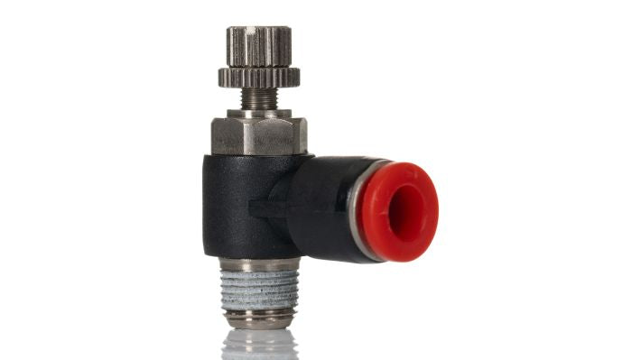 Norgren C0TA00618, Pneufit C Push-in fitting, Banjo flow control, Out, 6mm, R1/8 - pneumaticsystems