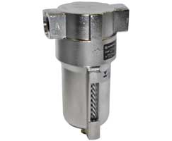F22-400-A2DA, F22 Series general purpose stainless steel filter, 1/2 PTF, automatic drain, 25µm stainless filter element