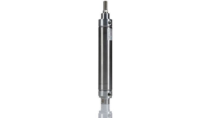 Norgren RT/57232/M/125, Roundline double acting cylinder, 32mm diameter, 125mm stroke - pneumaticsystems