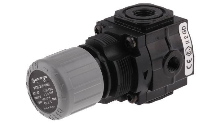 Norgren V72G-2GK-NMN, Excelon pressure relief valve, G1/4, 0.3-10 bar, without gauge - pneumaticsystems