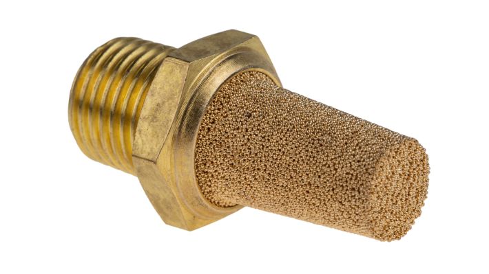 Norgren T40B2800, Quietaire sintered bronze silencer, R1/4 - pneumaticsystems