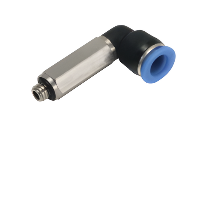 Pneumax PLL06-01C - 6mm x R1/8" Male Compact Extended Swivel Elbow (Blue Collet) - pneumaticsystems